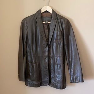 Banana Republic tailored Leather Jacket size 4